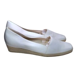 Easy Spirit White Leather Wedges Nwot 10